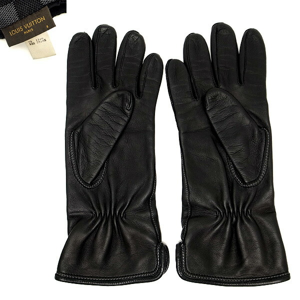 楽天市場】【緑屋質屋】ルイヴィトン M58327 レザー 手袋(グローブ