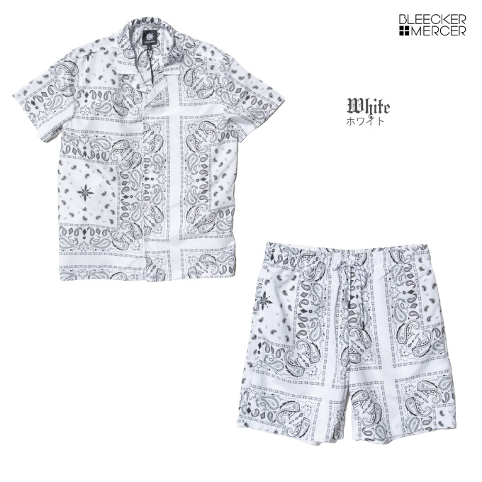 楽天市場】BLEECKER & MERCER 【バンダナ セットアップ シャツ