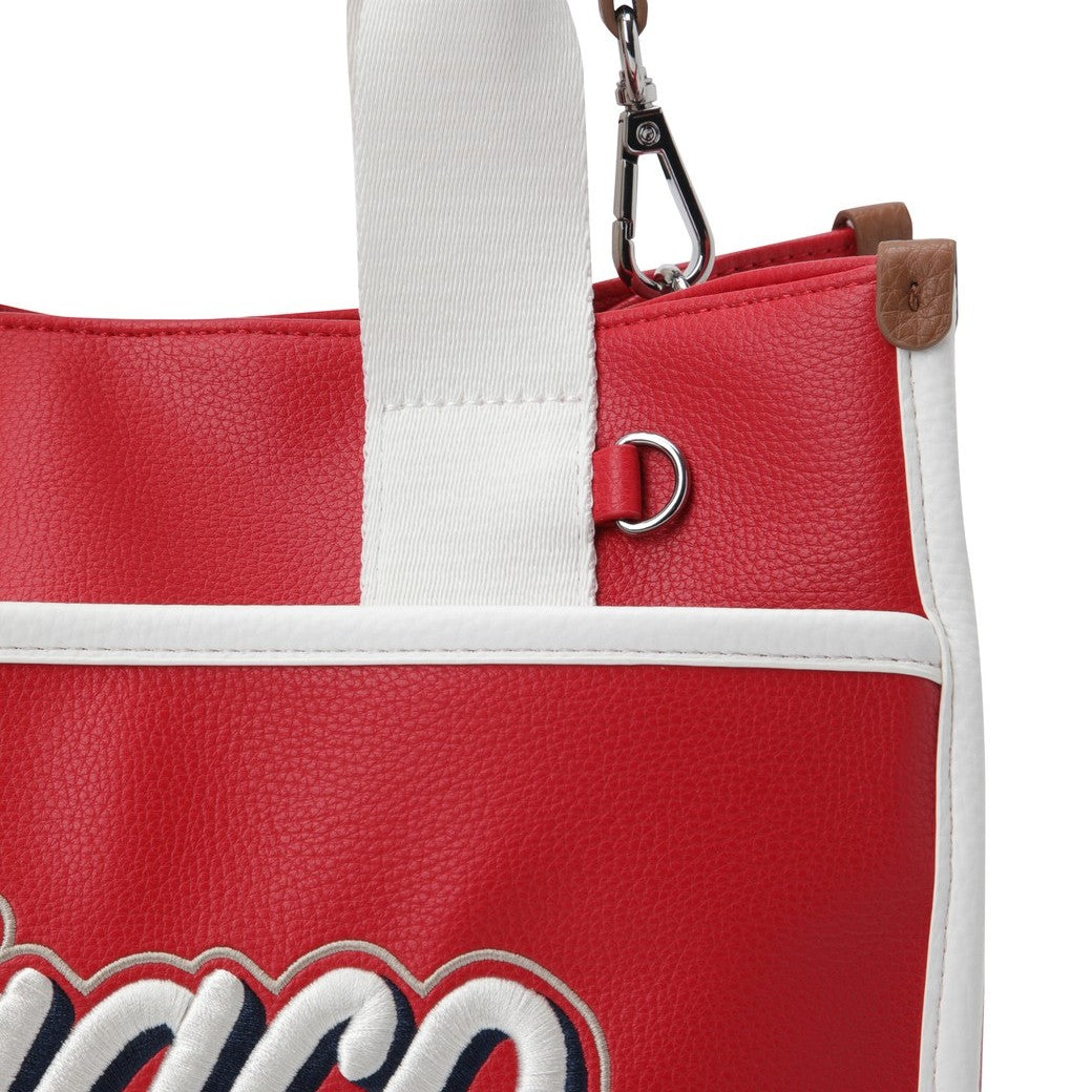 UNISEX PUレザー 2WAYカートバッグ レッド