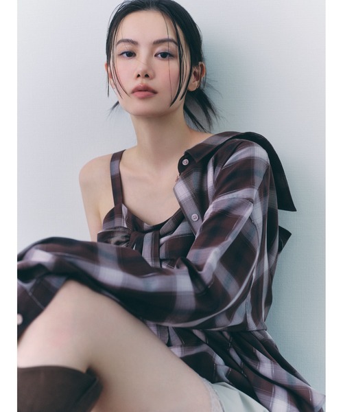 FRAY I.D（フレイ・アイディー） キャミソール オンブレラメチェック