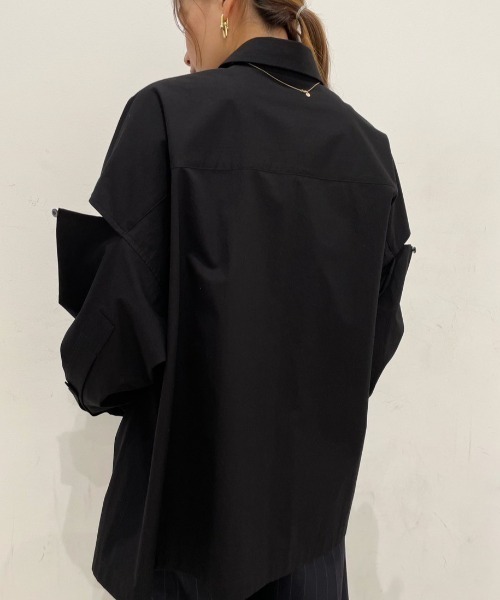 UJOH（ウジョー） ブラウス シャツ Sliit sleeve 別注シャツ