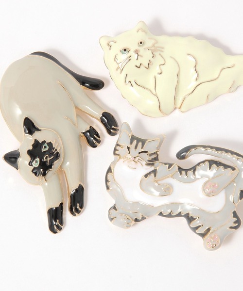 studio CLIP（スタディオクリップ） ブローチ 猫エポブローチ