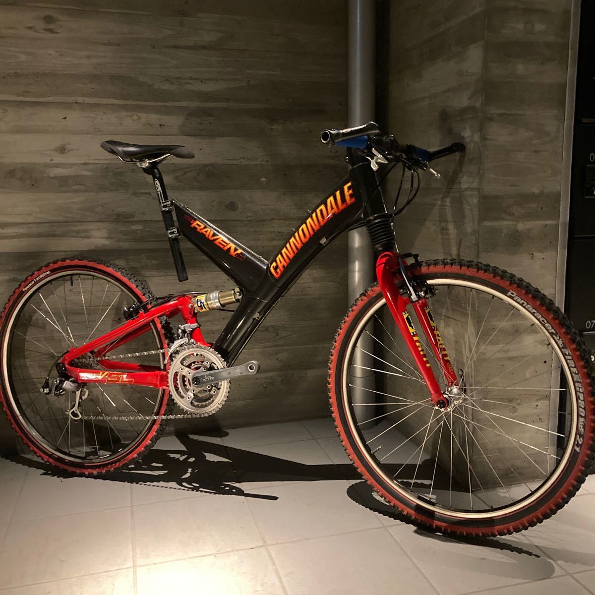 Yahoo!オークション - cannondale SUPER V RAVEN 2000 カーボン SHIMAN