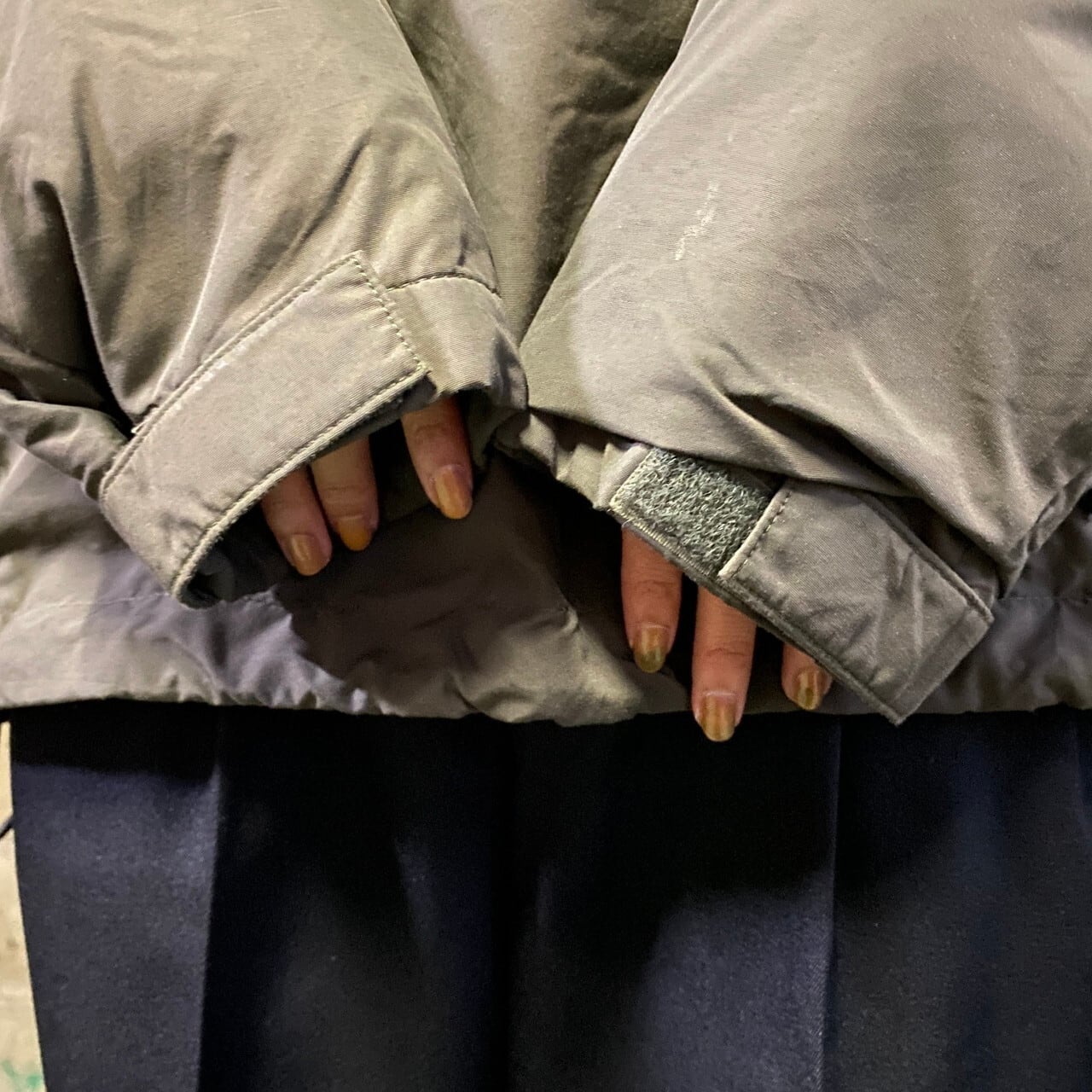 Carhartt カーハート ナイロンアノラックパーカー 裏地フリース メンズ