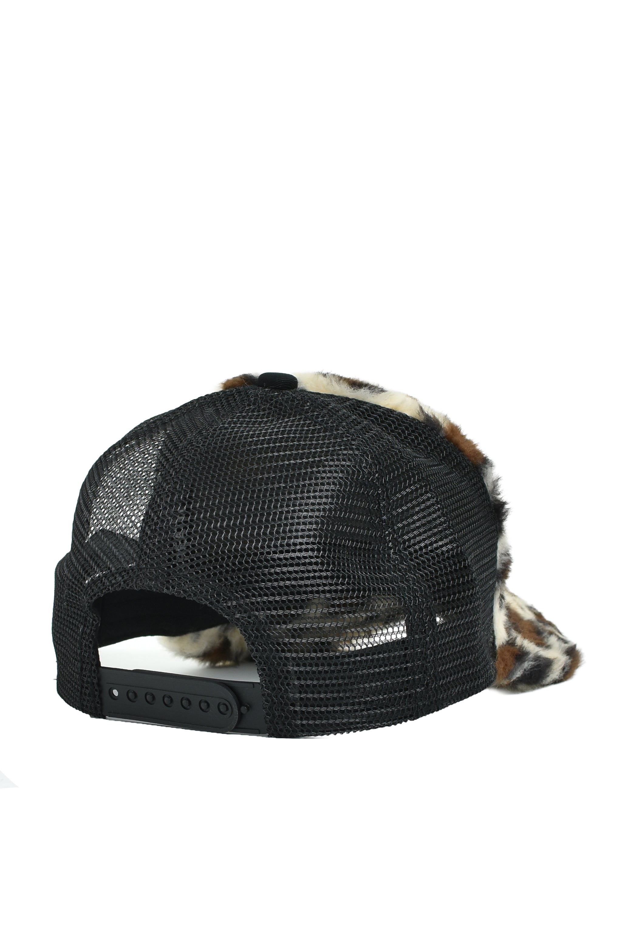 FAUX LEOPARD FUR CAP / BROWN – BREATH - サイズ 頭周り(cm) OS 58-62