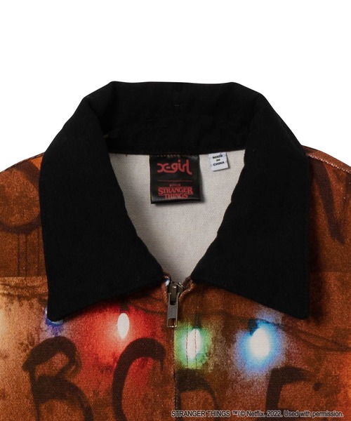 X-girl（エックスガール）の「X-girl × STRANGER THINGS WORK JACKET