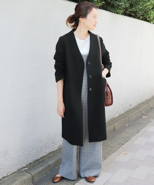 SLOBE IENA（スローブイエナ）の「Vネックノーカラーコート◇（ノー