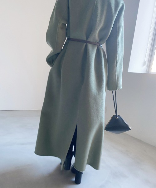 Ameri（アメリ）の「UNDRESSED FRILL COLLAR COAT（チェスターコート