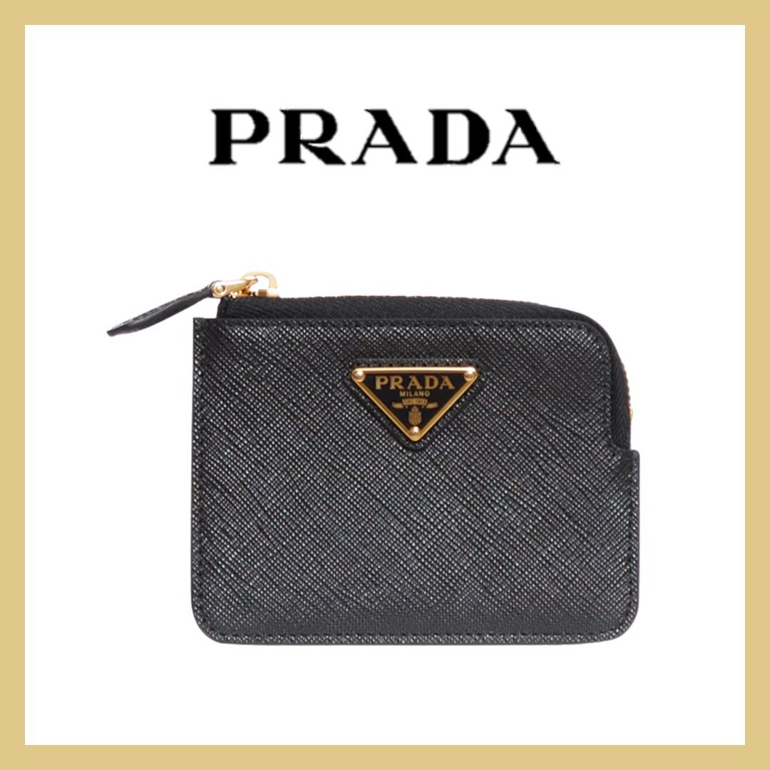 日本未入荷☆PRADA プラダ サフィアーノ コインパース ブラック (PRADA