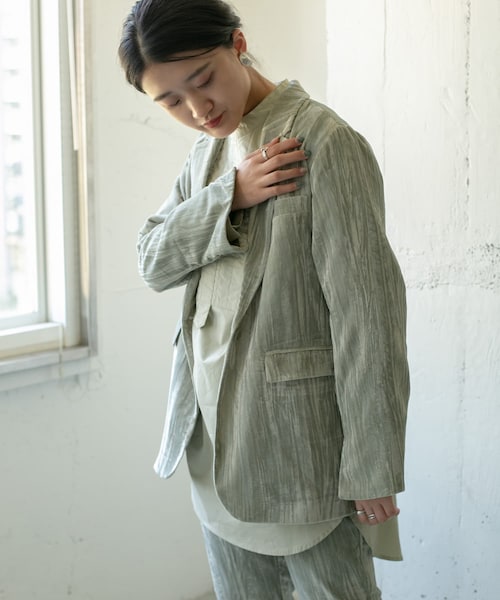 KBF（ケイビーエフ）の「クラッシュベロアジャケット（）」 - WEAR