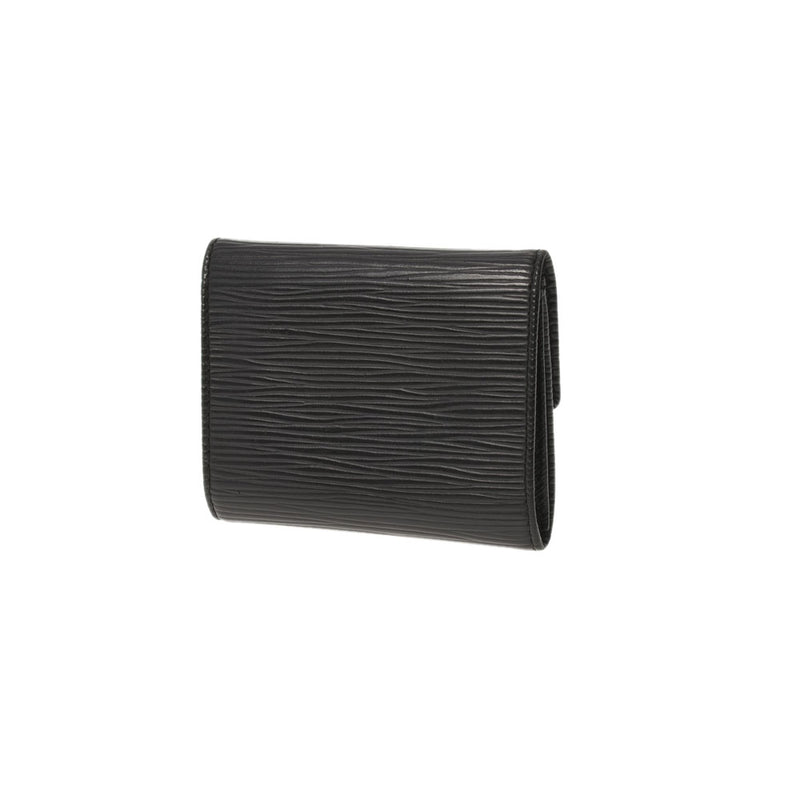 ルイヴィトンポルトモネ サーンプル 14127 黒 レディース エピレザー