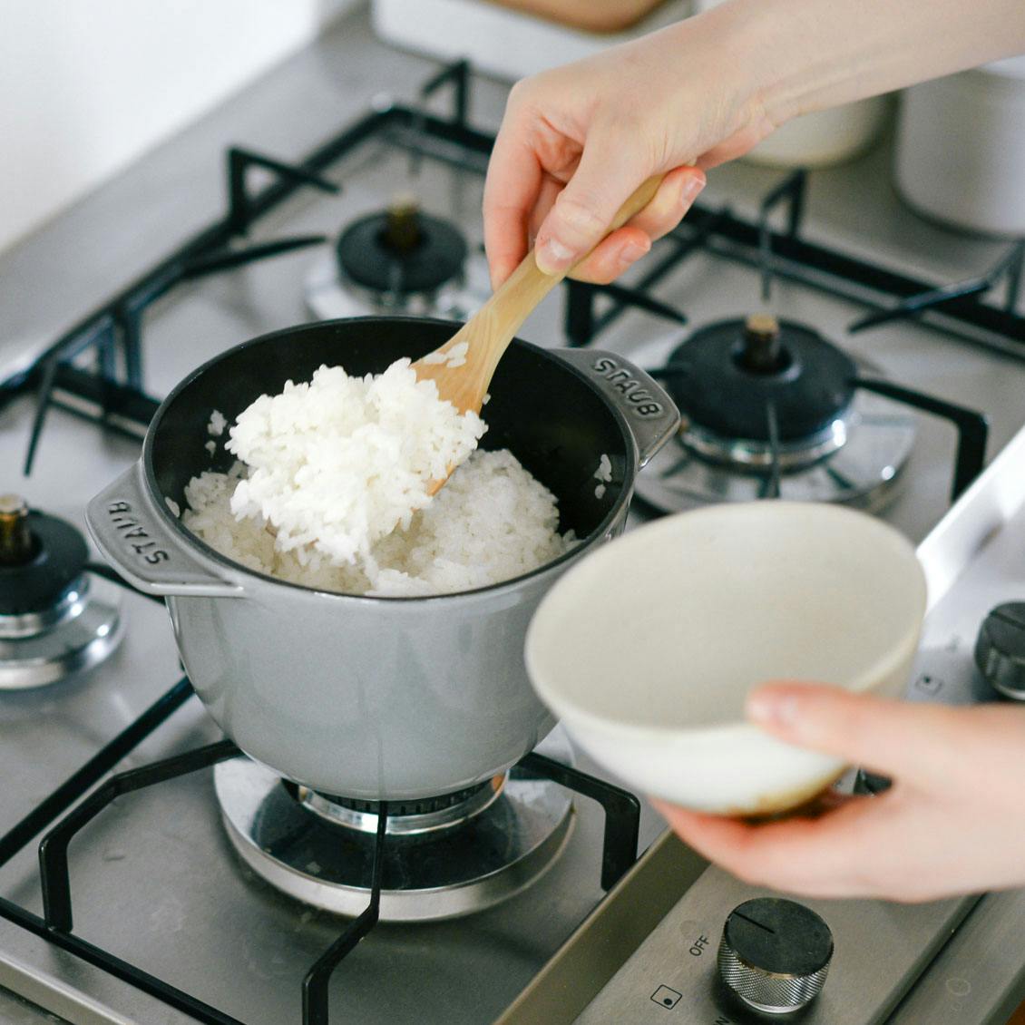 Staub ストウブ ラ・ココット de GOHAN 16cm ミント Mサイズ