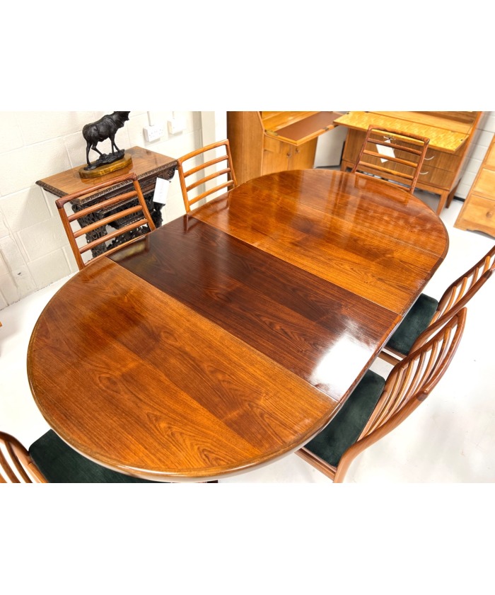 Danish Rosewood Extending Dining Table by CJ Rosengaarden - Hunt