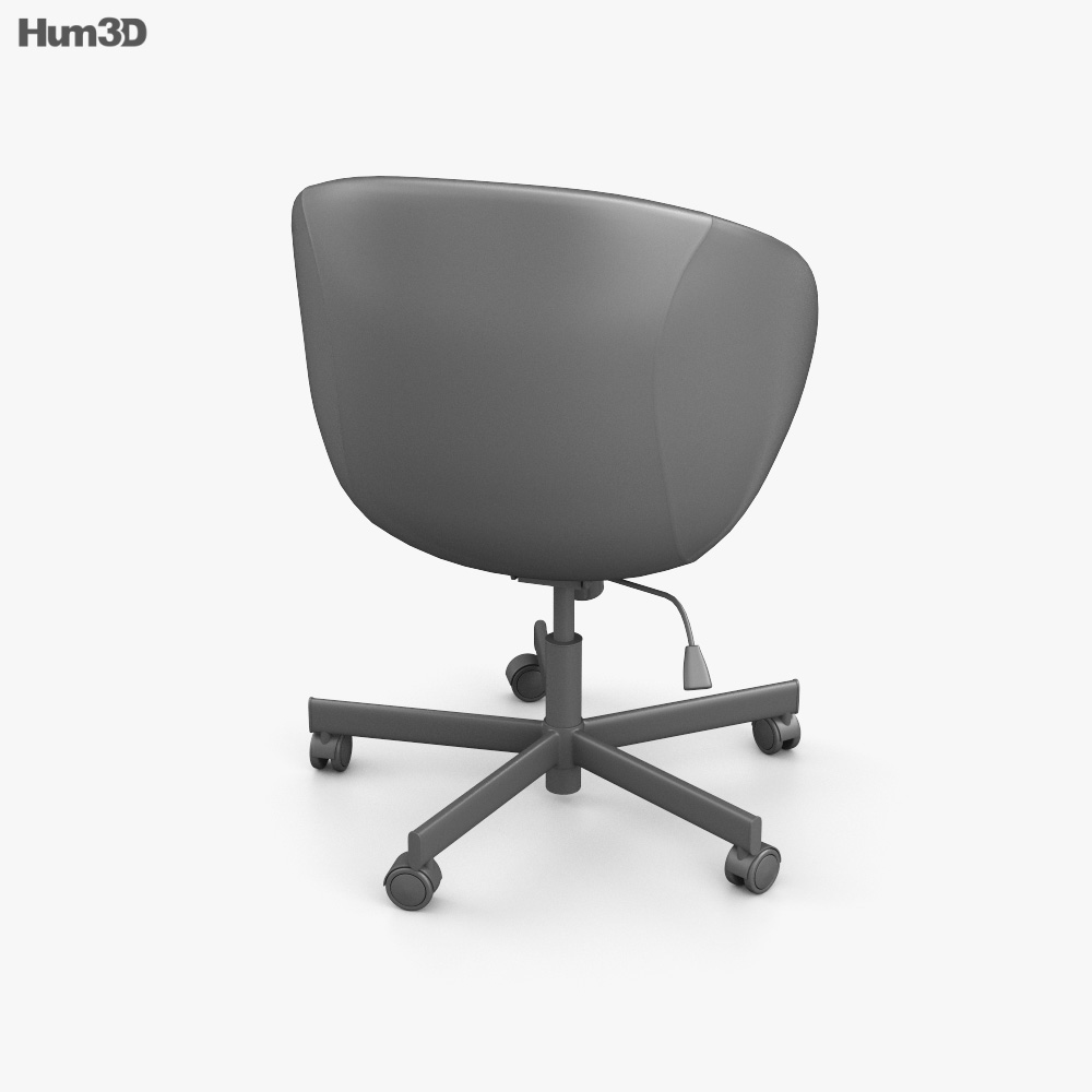 IKEA SKRUVSTA 五点支持台付き回転チェア 3Dモデル - ダウンロード