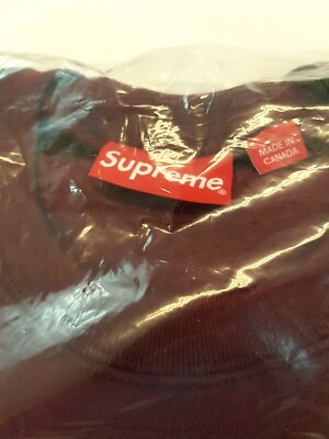 Supreme Gonz Heads Crewneck Sweater Burgundy Size L Mens FW17 New