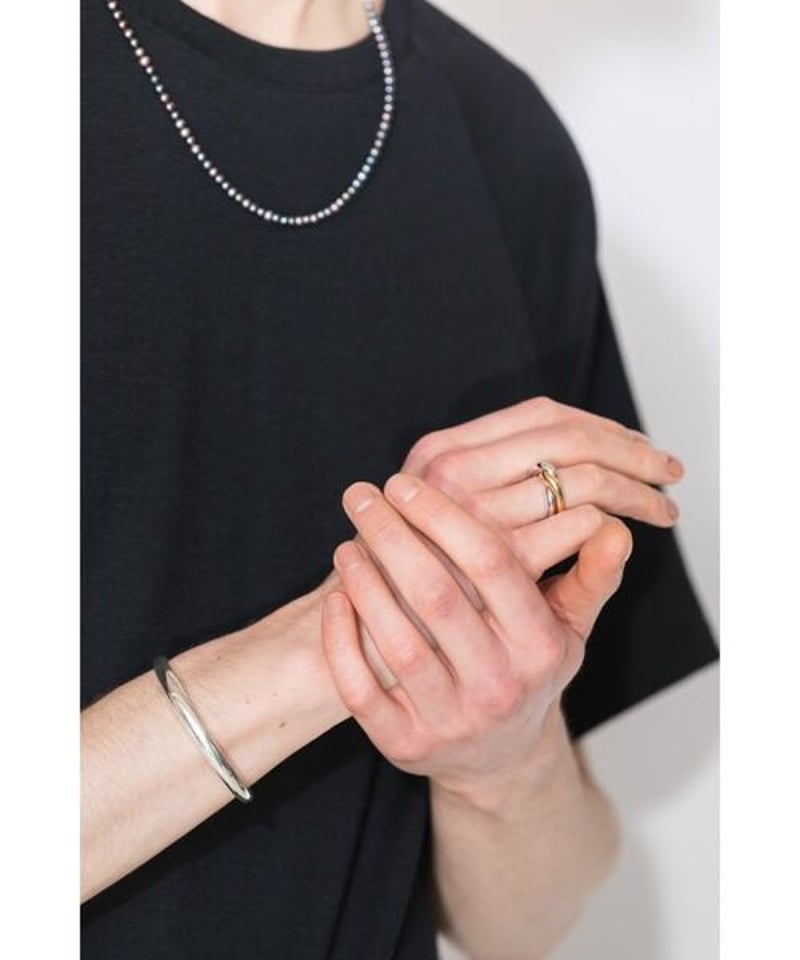 OX JEWELRY Silver Curve Bangle | MB -there is a