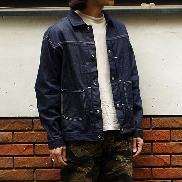 SASSAFRAS(ササフラス) / GARDENERS JACKET : 8oz Military Denim