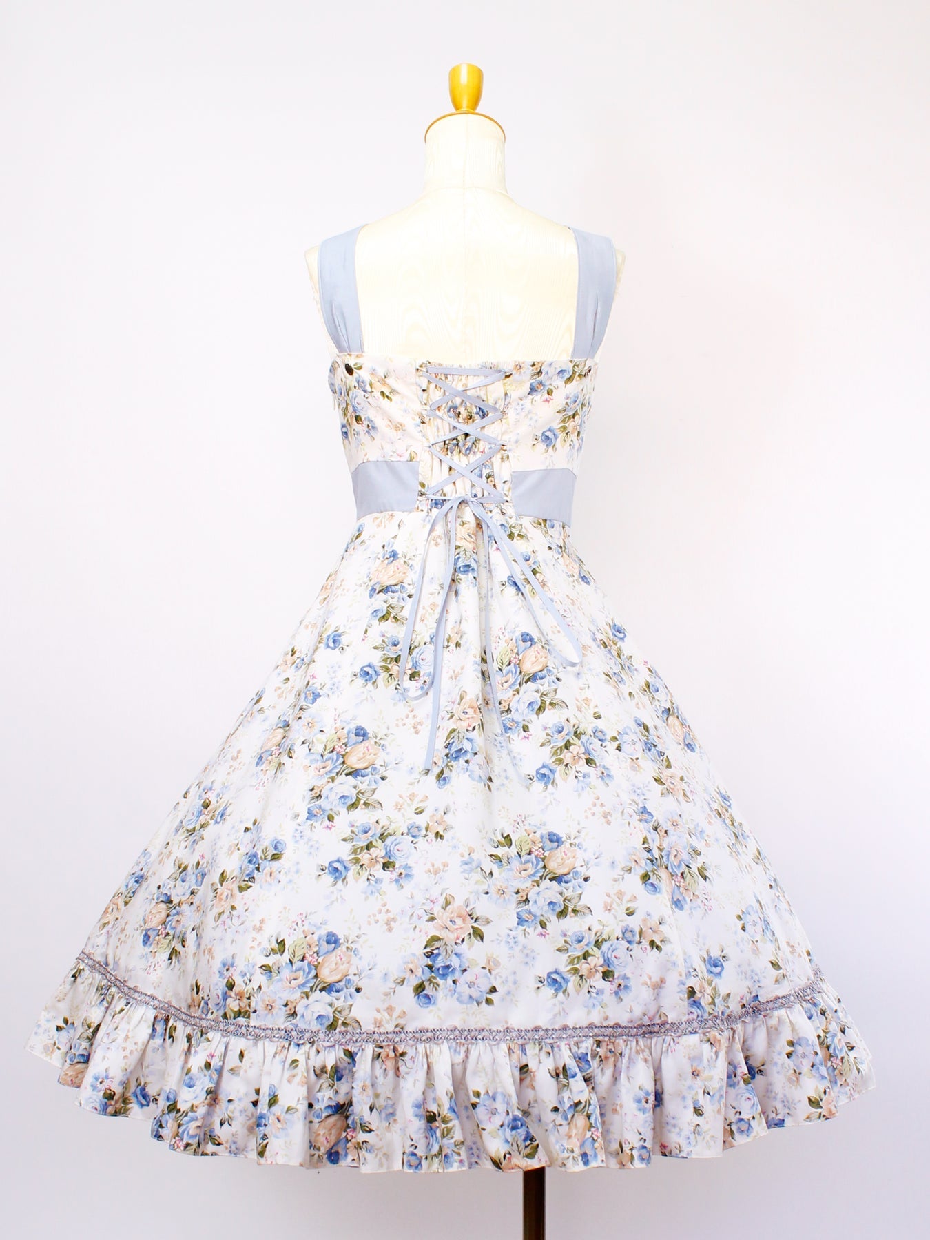 Rococo Bouquet Print Frill JSK by Victorian Maiden