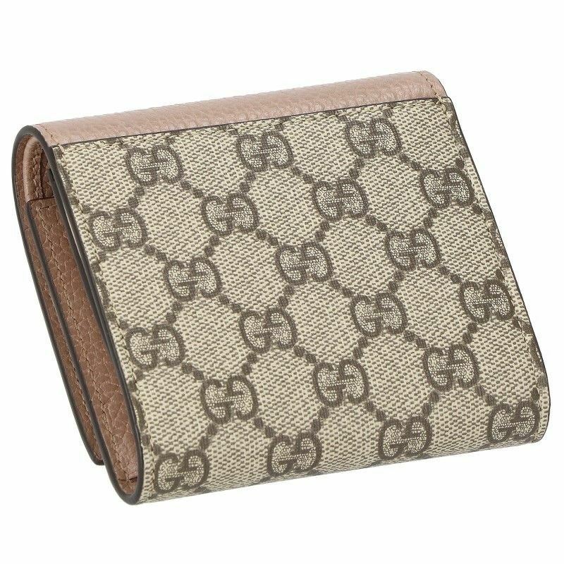 グッチ GUCCI 二つ折り財布 レディース GGマーモント ピンク 598587