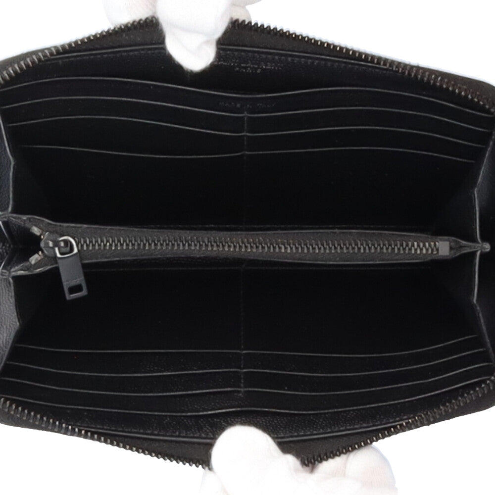 YVES SAINT LAURENT イヴ・サンローラン 長財布 レザー メンズ 中古