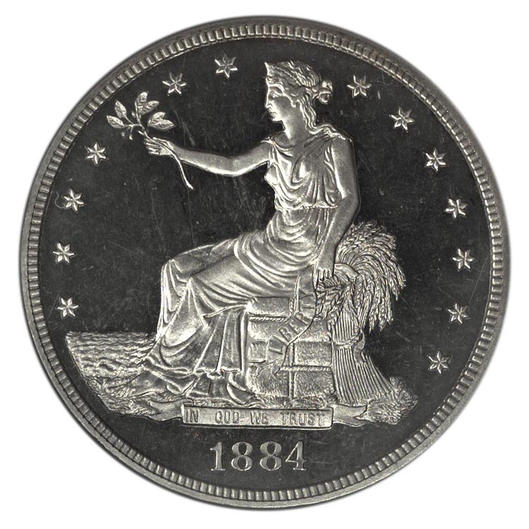 1884 T$1 PF | Coin Explorer | NGC