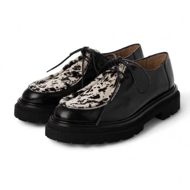 パスクッチ PASCUCCI ラウンドトウチロリアンシューズ （グレー