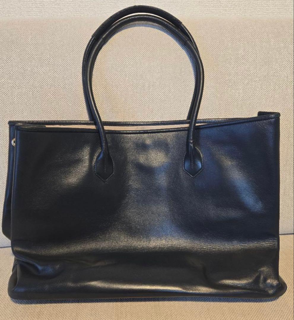 Cisei（シセイ）946 トートバッグ(ネイビー) Cisei（シセイ） シュリンクレザー トートバッグ ネイビー メンズ 古着