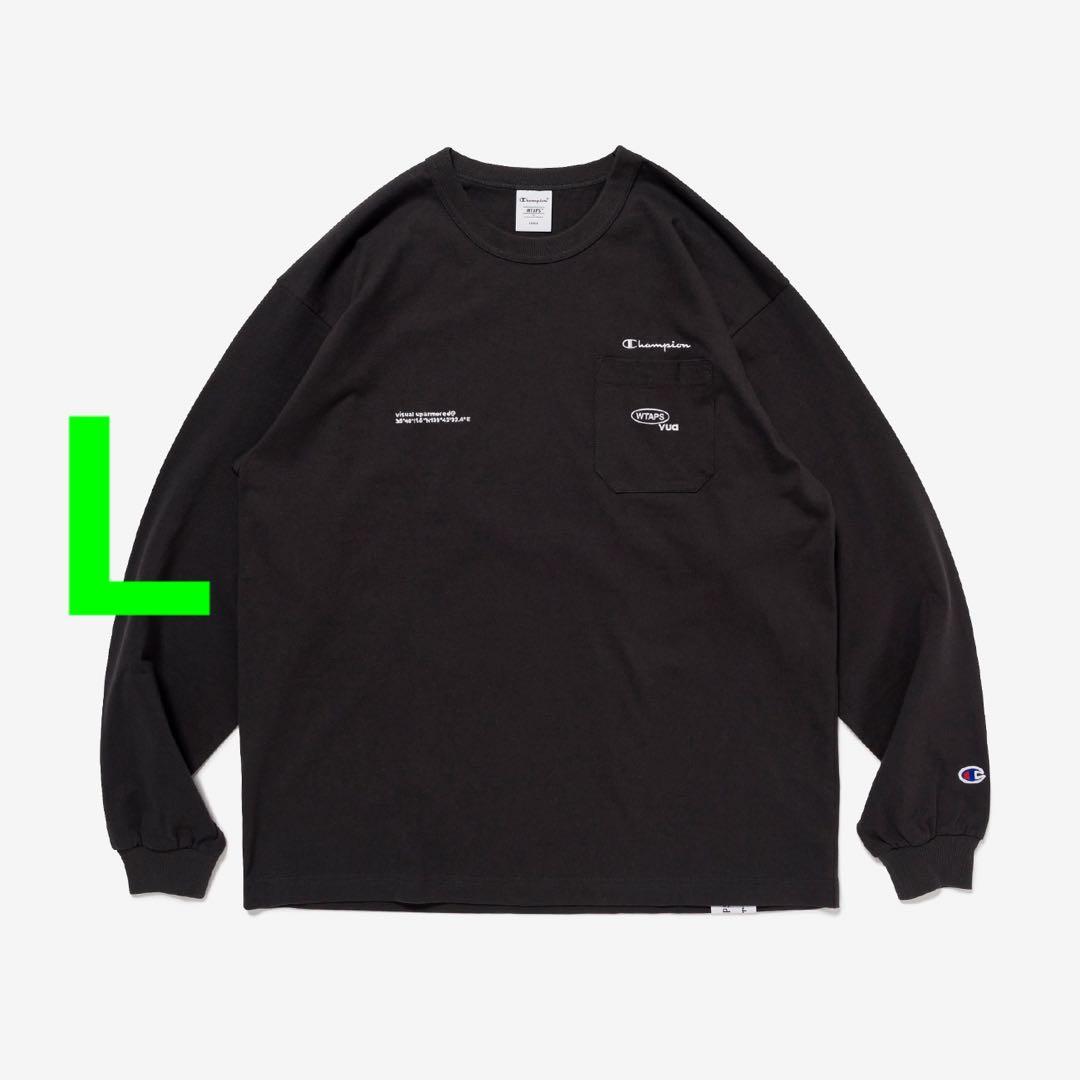 wtaps ACADEMY LS CHAMPION ロンT BLACK L wtaps ACADEMY LS CHAMPION ロンT BLACK L ダブルタップス