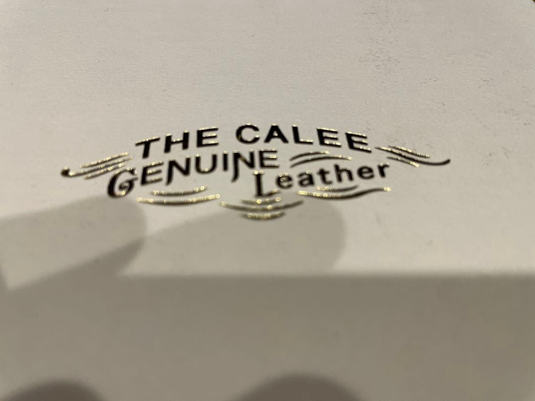 ZOさん専用】CALEE 本革 三つ折り財布 スターボタン付き - メルカリ