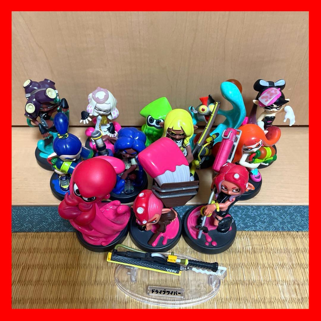 スプラトゥーン amiibo 12点 セット売り 初期化済み ドライブルワイパー Amazon.co.jp: amiibo すりみ連合セット[フウカ／ウツホ／マンタロー