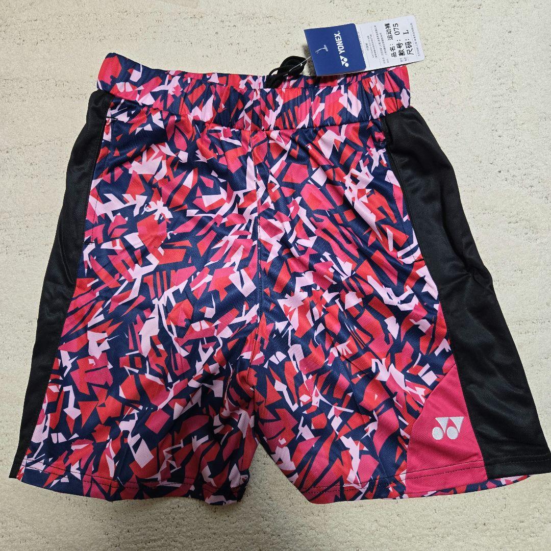 【L】バドミントン ハーフパンツ 日本代表 2023 ピンク YONEX 柄パン Amazon | ヨネックス YONEX バドミントンウェア ニットハーフパンツ