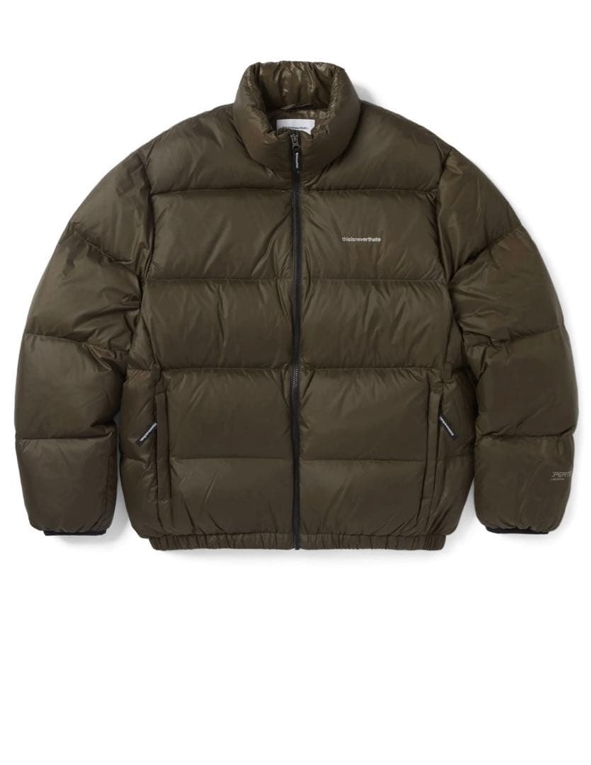 thisisneverthatダウンジャケット フルジップ　Mサイズ thisisneverthatダウンジャケット フルジップ Mサイズ オリーブ色