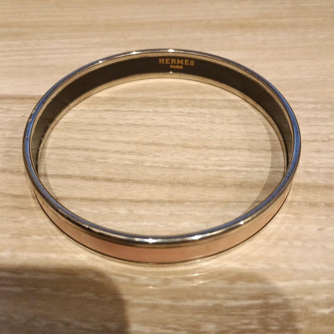 HERMES シルバーバングル HERMES（エルメス）ブレスレット・バングル シルバー サイズ:SH