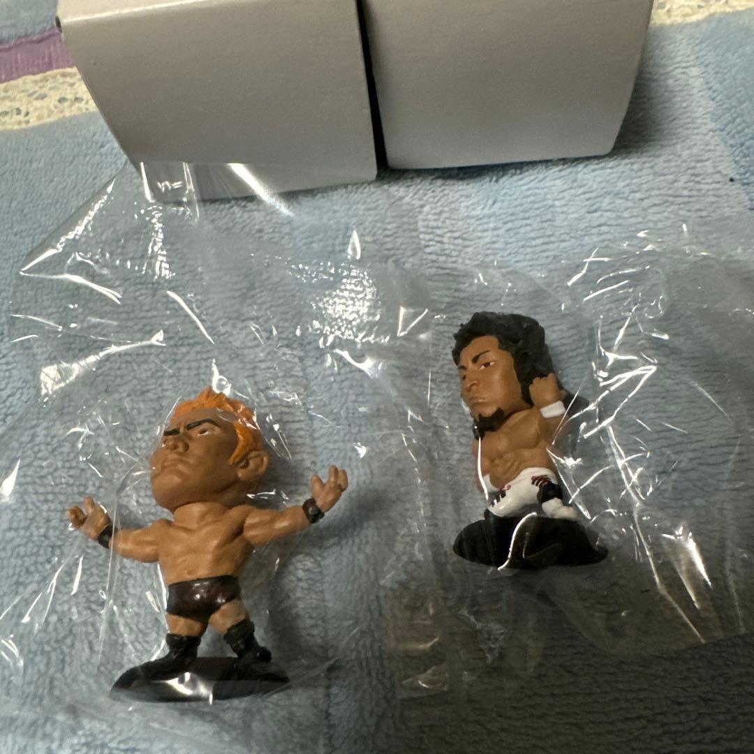 雅俊　新日本プロレス　棚橋弘至　オカダカズチカ(AEW)　プロ格フィギュア 新日本プロレス」オカダと棚橋が全高13.5cmのフィギュアに、各3,500円