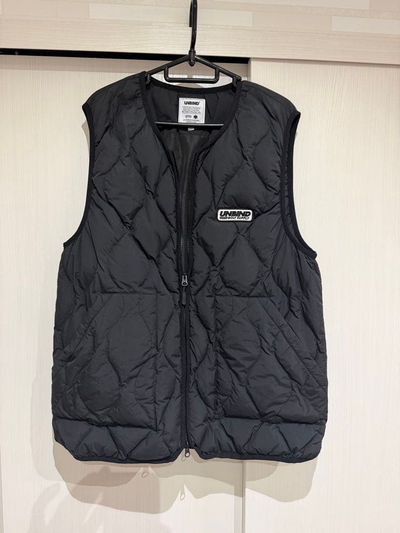 UNBIND キルティングベスト GUNZE（グンゼ） ベスト メンズ 冬 キルティング 中綿 吸湿発熱
