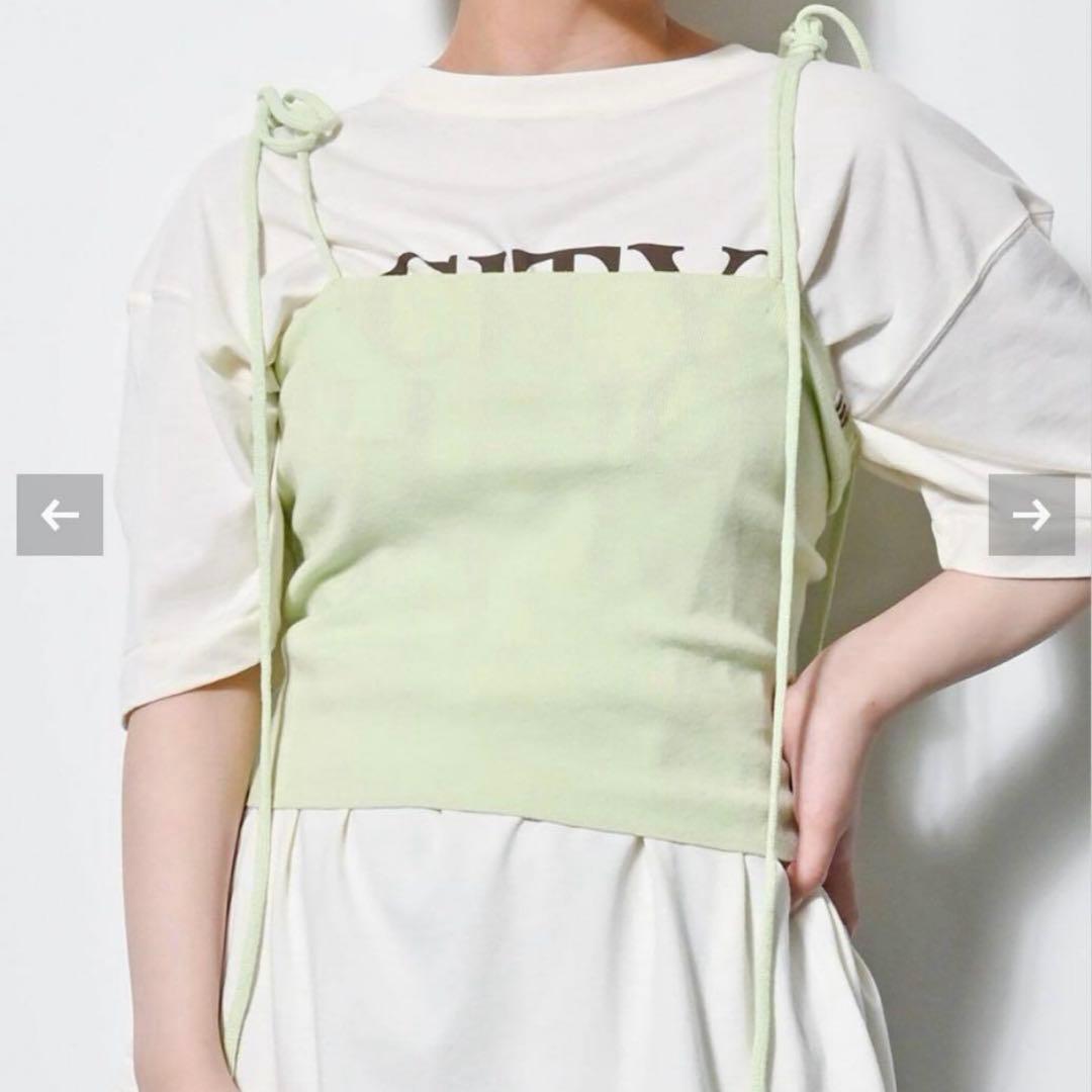 エクストリームカシミア　extreme cashmere キャミソール　ライム extreme cashmere（エクストリーム カシミヤ） キャミソール PLAZA