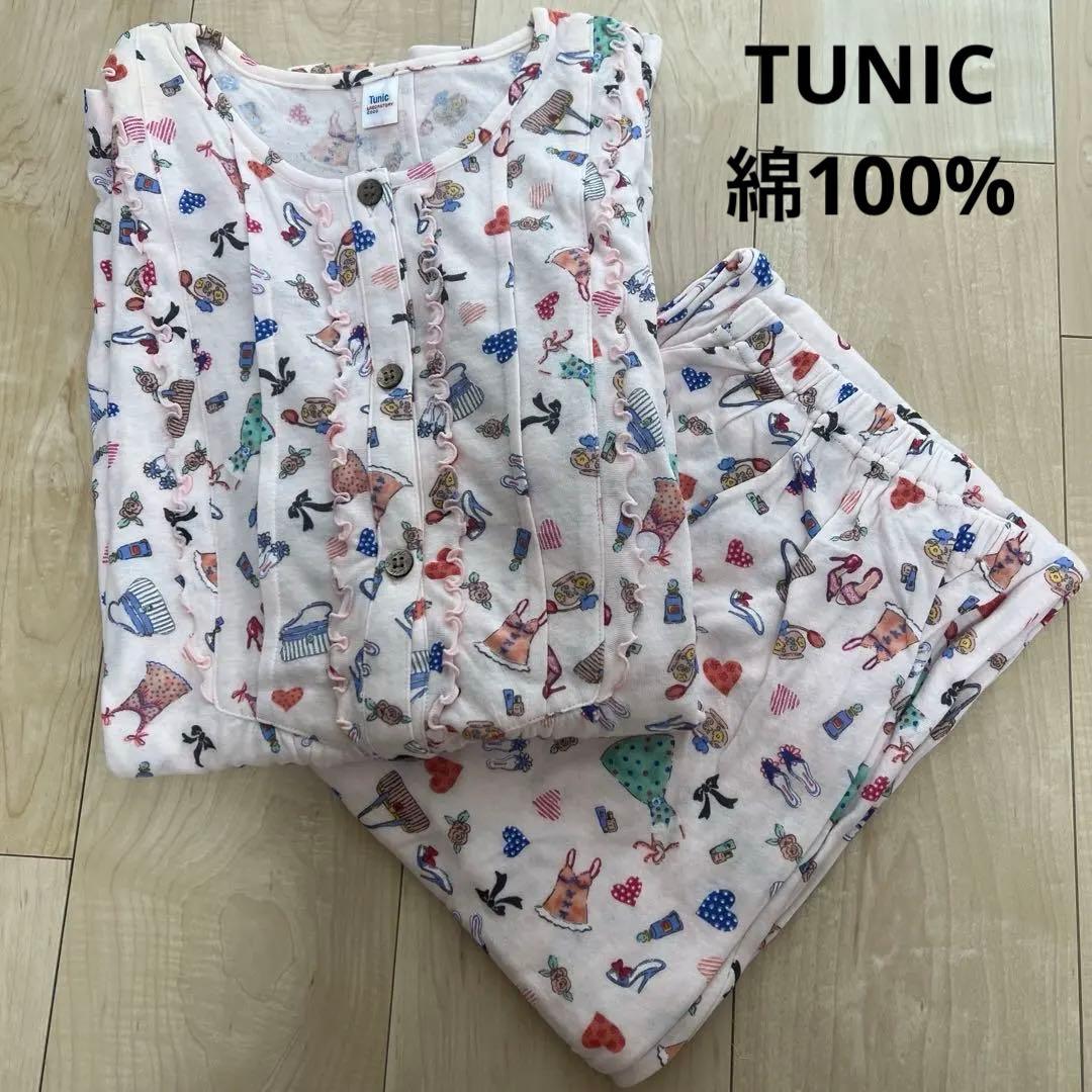 TUNIC長袖パジャマ チュニック 20％OFF SALE TUNIC 鴨居羊子 ヨーク全開 長袖パジャマ 40