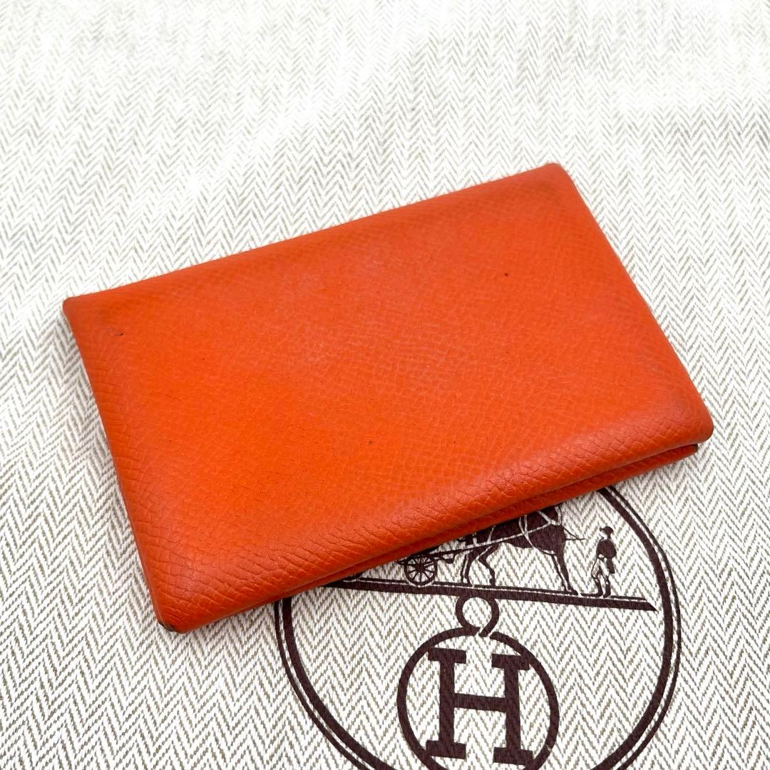 正規品 HERMES エルメス カルヴィ カードケース 名刺入れ HERMES（エルメス） カードケース CALVI カルヴィ レディース エプソン