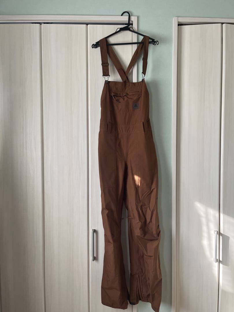 BURTON ビブパン　レディース　Mサイズ ブラウン　GORE-TEX BURTON（バートン） スノーボードウェア レディース ビブパンツ 25-26