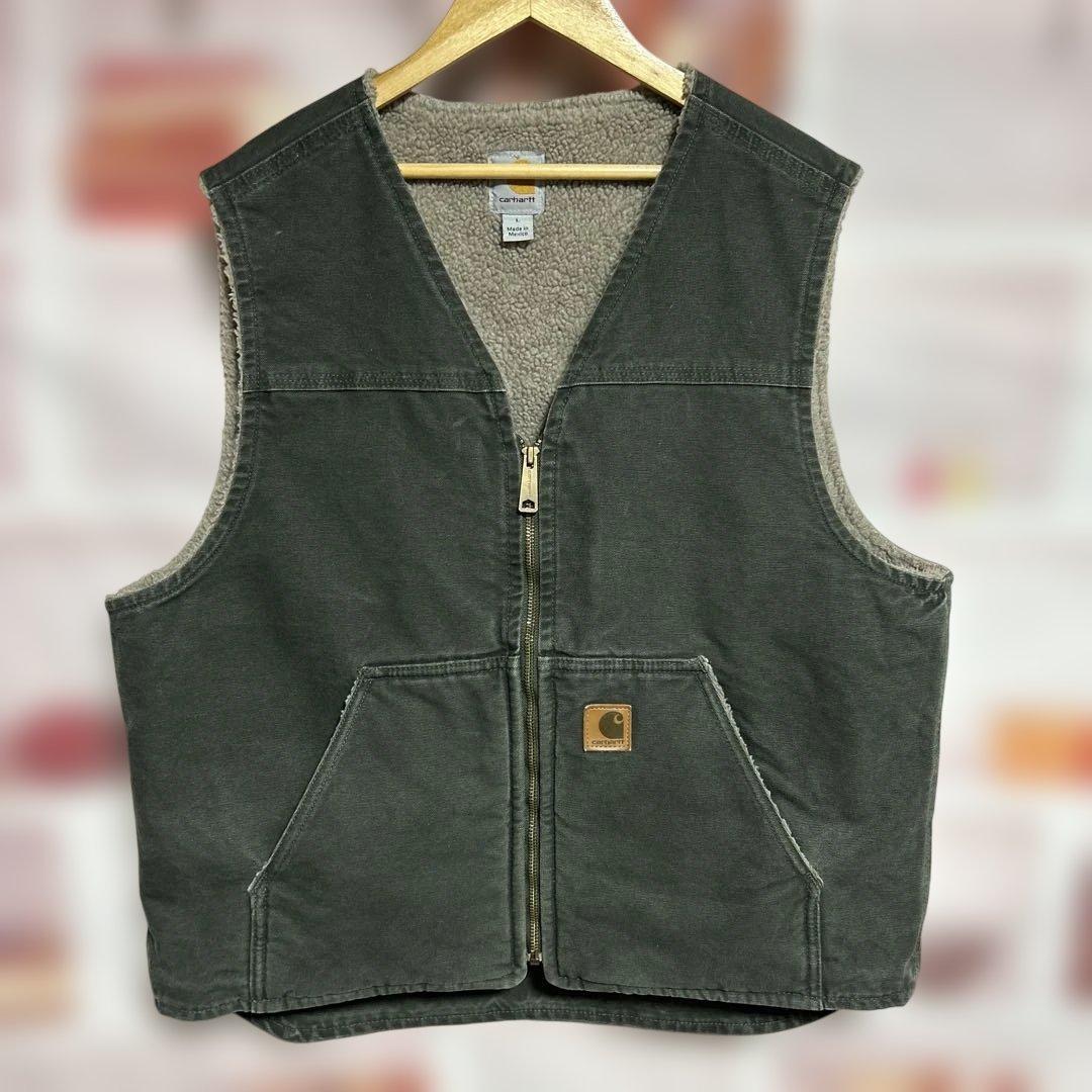 美品　Carhartt ダックベスト モスグリーン Lサイズ アメリカ製 Carhartt ダックベスト モスグリーン Size (XL) – frgeek