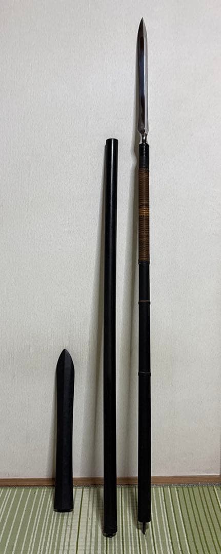 模造刀　模造槍　槍　槍術　日本　演舞　武具　武士　舞踊　武器　2本継 舞踊 模造刀の通販 槍 やり 2本継 中尺 模造刀 模擬刀