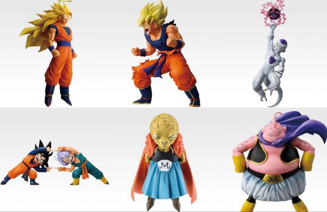 ドラゴンボール　一番くじ　フィギュアフルコンプ 孫悟空と魔人ブウのクライマックスシーンがフィギュアに！「一番くじ