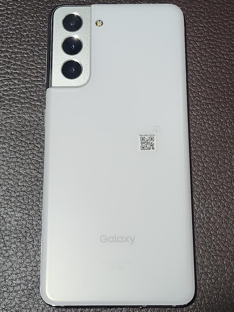 Galaxy S21 5G ホワイト SCG09 SIMフリー Galaxy S SCG09 S21 5G 256GB au SIMロック解除済み 中古 スマホ