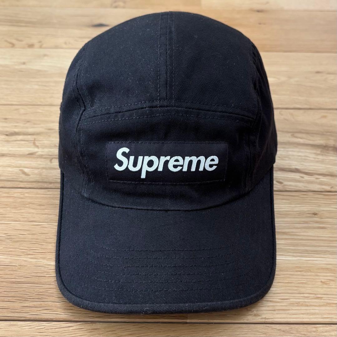 Supreme Washed Chino Twill Camp Cap 黒 人気 - メルカリ